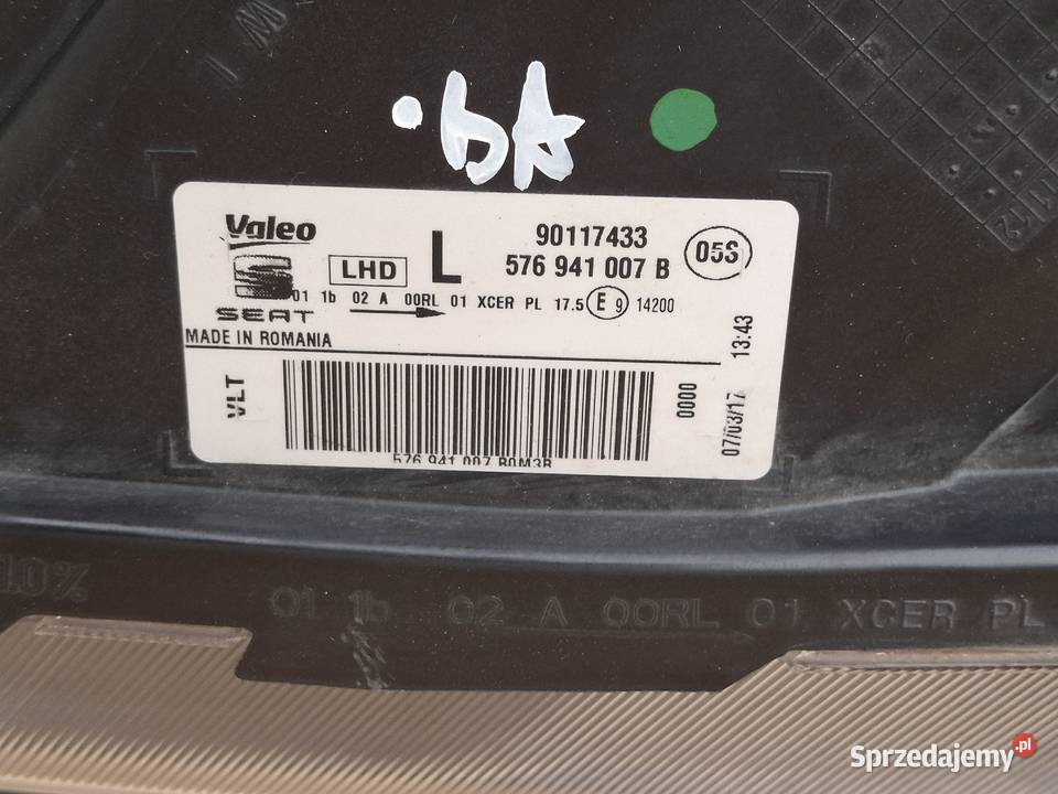 SEAT ATECA REFLEKTOR LEWY FULL LED LAMPA LEWA Bieleń