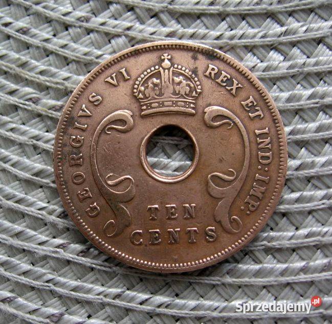 Brytyjska Afryka Wschodnia 10 Cent 1939r H wielkopolskie