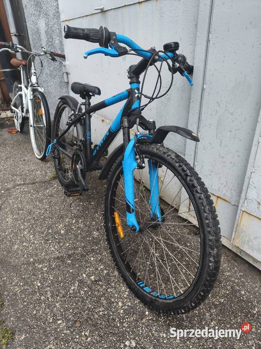 Tanio rower btwin Rockrider 500 koła 24 czarno Ruda Śląska