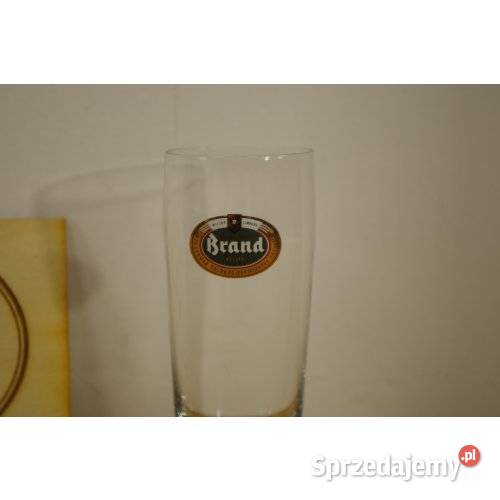 Komplet 2 szklanek piwnych Brand Bier szkło sprzedam