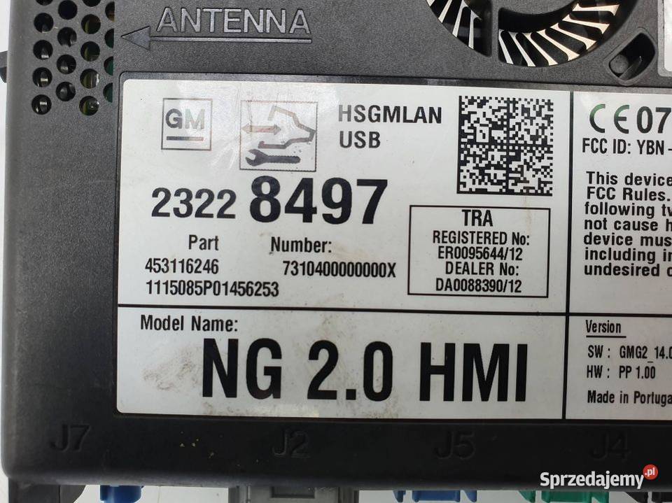 MODUŁ OPEL INSIGNIA A LIFT NAWIGACJI 23228497 Lipno