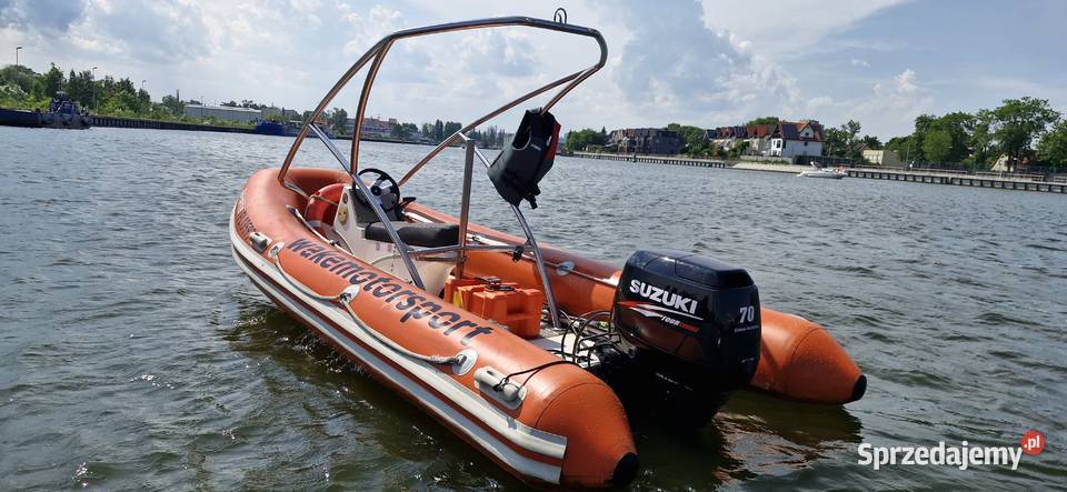 Łódź RIB WAKE Sportis 5 met silnik 70 przyczepa Gdańsk