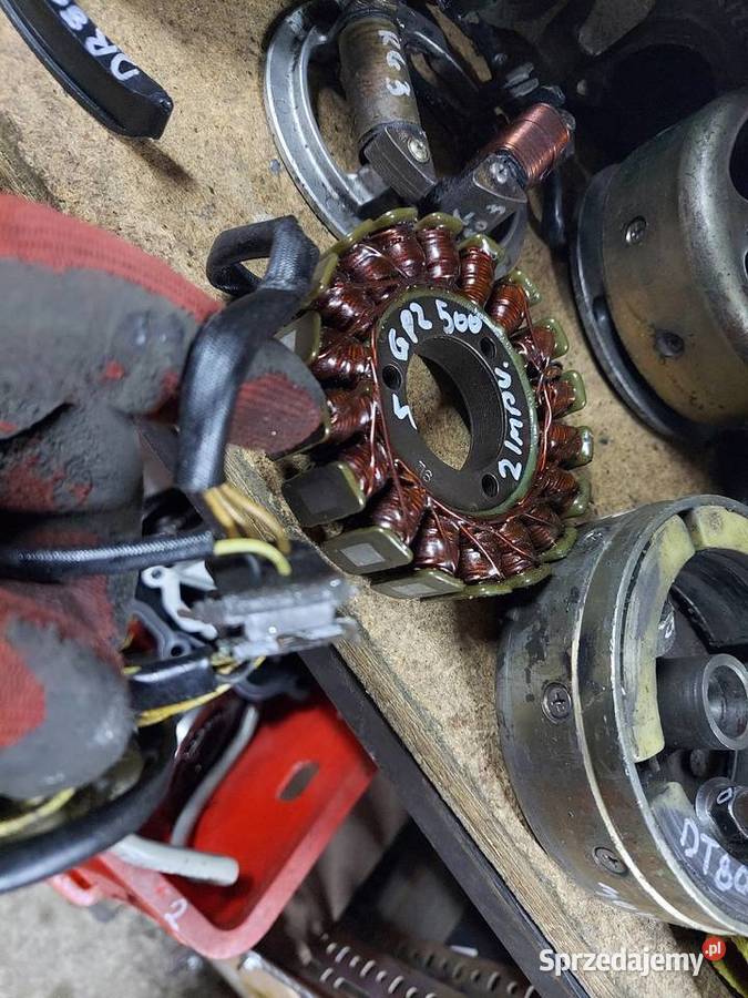 Kawasaki GPZ 500 iskrownik alternator stojan dolnośląskie Jelenia Góra
