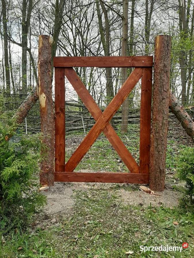 Brama tymczasowa budowlana techniczna drewniana Lubin