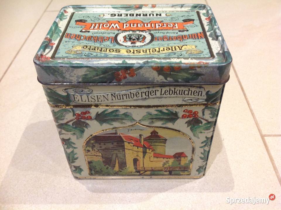 Stara Puszka Metalowa Herbatnikach Ferdinand Pozostałe Nowa Sól