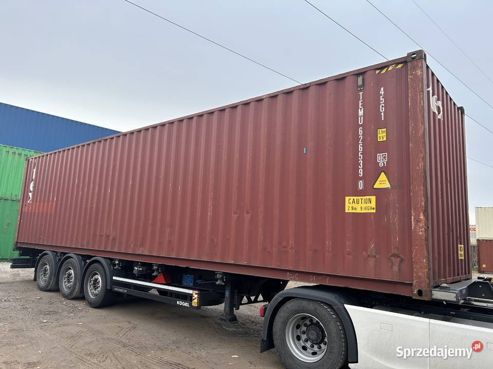 Kontener morskimagazynowy 40HC używany 12 m Gdynia