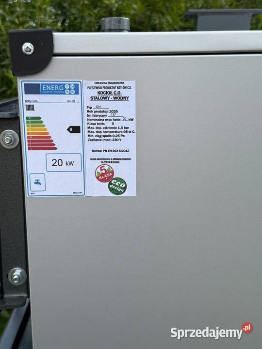 Kocioł CO 20 kW 150m2 drewno węgiel Suwałki