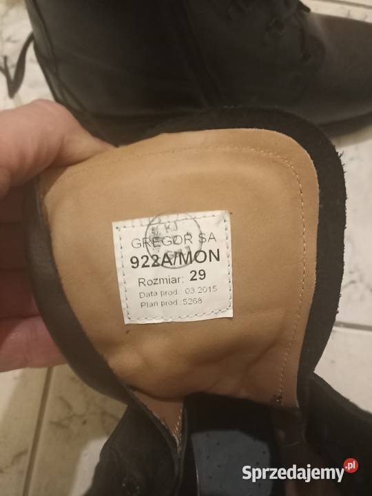 Buty wojskowe skórzane taktyczne nowe Gregor 29