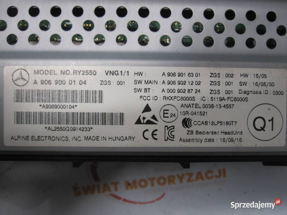 SPRINTER II W906 LIFT 16r Radio nawigacja panel świętokrzyskie Kielce