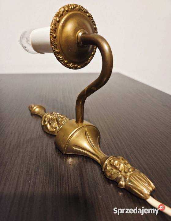 Kinkiet mosiądz vintage wielkopolskie Poznań