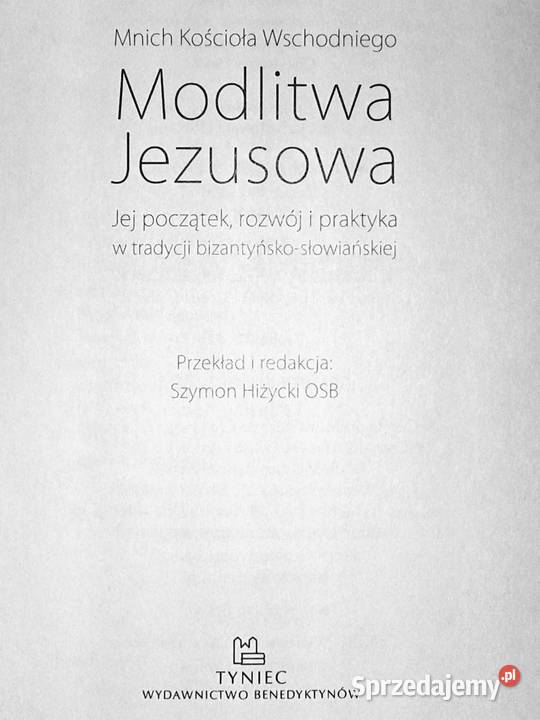 Modlitwa Jezusowa Mnich Kościoła Wschodniego Chełm