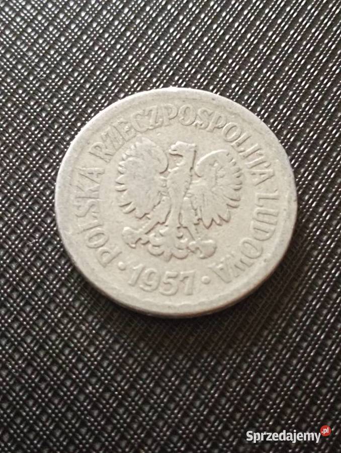 Sprzedam trzecia monete 1 zl 1957 r bzm Chełm