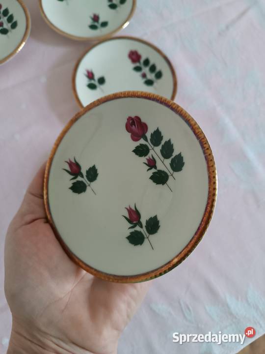 Małe talerzyki z różą porcelana Winterling Antyki, Sztuka, Kolekcje Gorlice sprzedam
