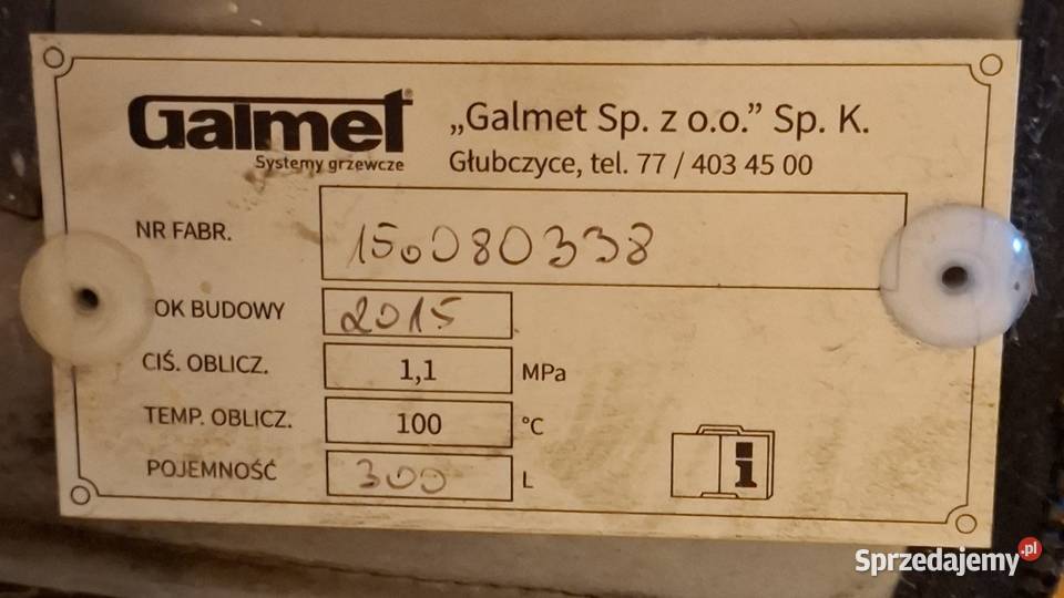 Zbiornik CWU 300l Dwie wężownice Szyce sprzedam