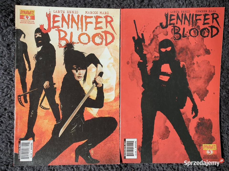 Jennifer Blood zestaw 14 komiksów USA Żeński Superbohaterowie Gdynia sprzedam