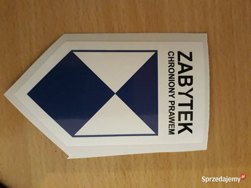 Zabytek chroniony prawem naklejki Katowice sprzedam