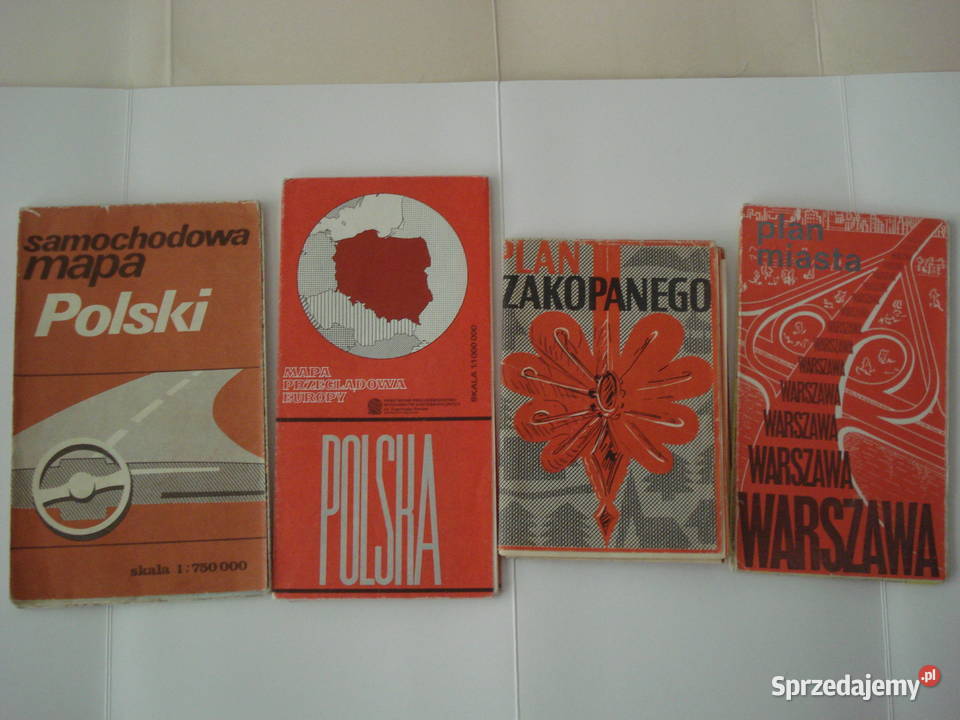 Stare kolekcjonerskie mapy z epoki PRL Gdynia