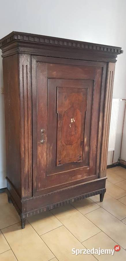 Szafa toruńska barokowa intarsjowany ok 1830 Orneta