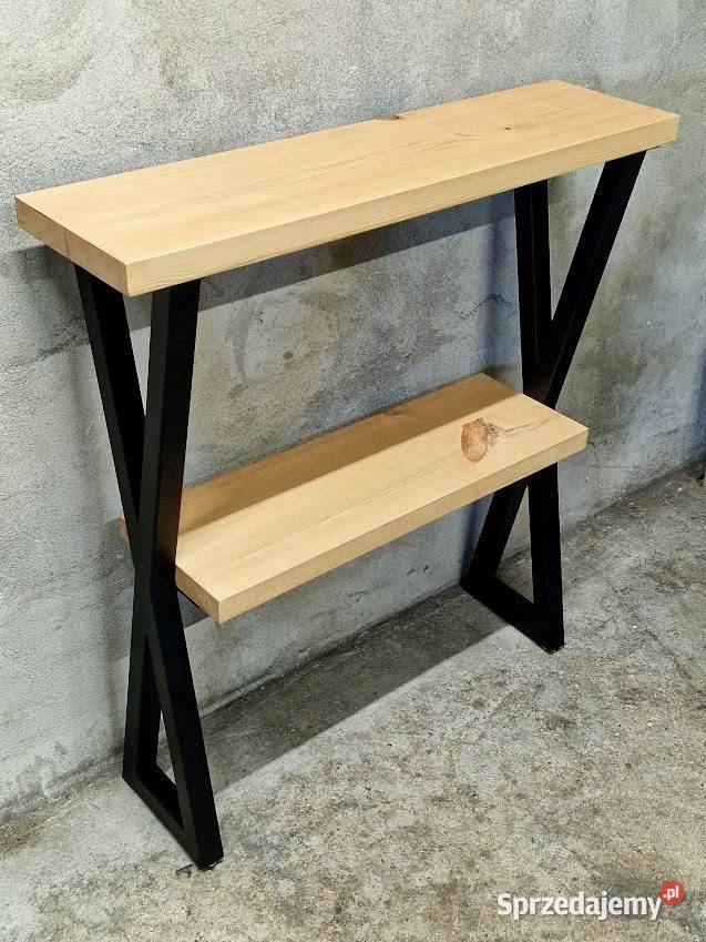 Konsola loft BLAT SOSNOWY dębowy NA WYMIAR