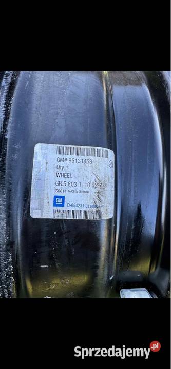 Felgi stalowe 16 OPEL 5x105 65J ET38 Astra JK Chodel sprzedam