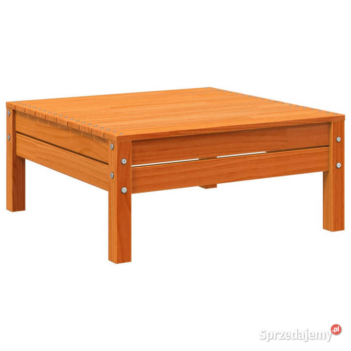 Ogrodowa sofa 2osobowa z podnóżkiem woskowy brąz Warszawa