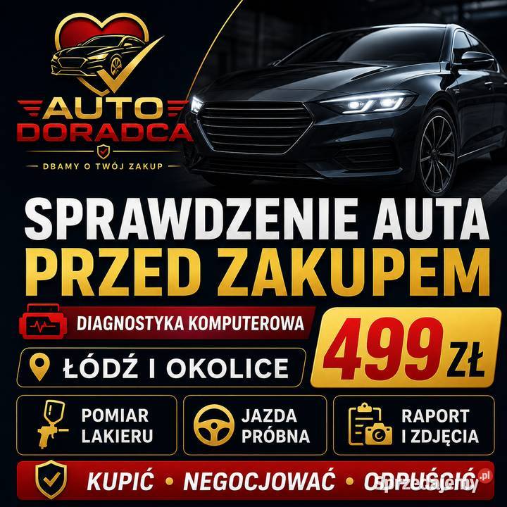 Sprawdzenie auta przed zakupem Pełna diagnostyka Łódź