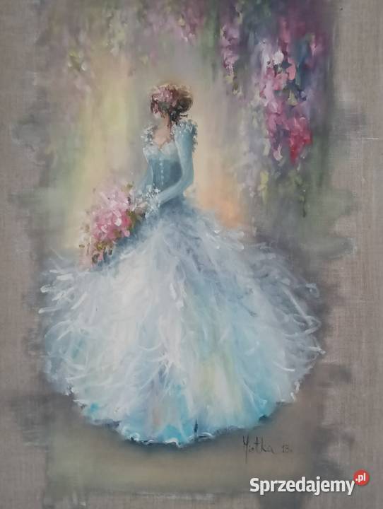 Obraz olejny tajemniczy ogród Mietka Mieczysława