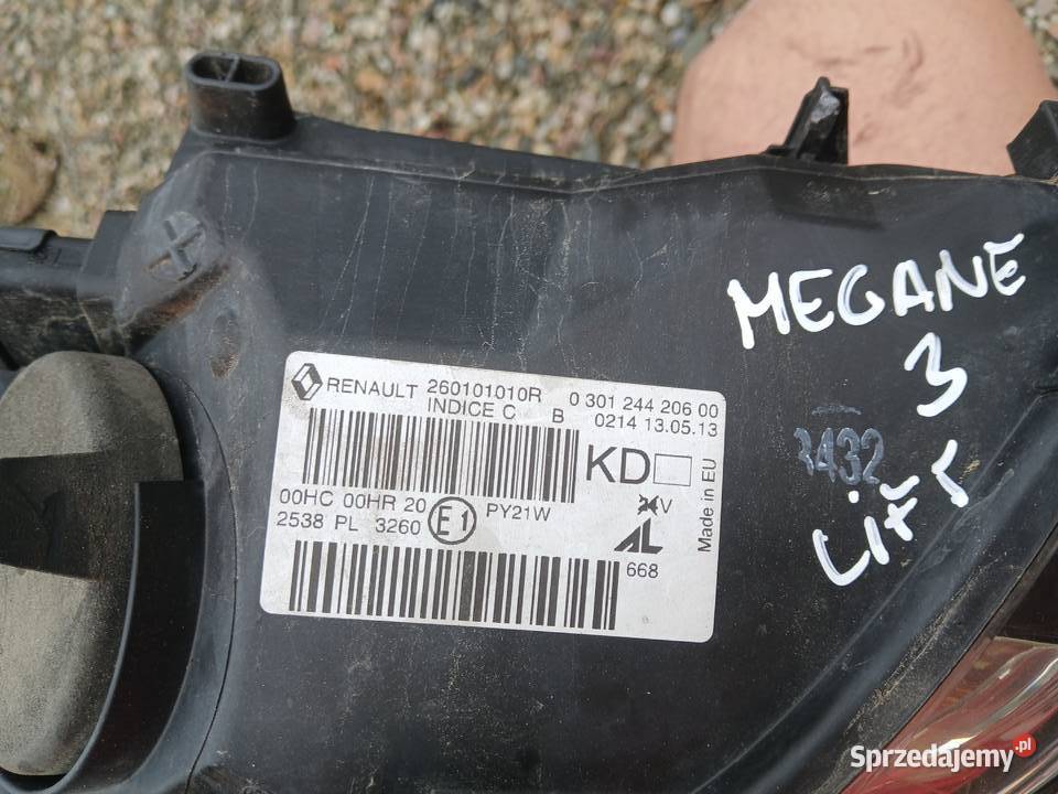 Lampa prawa Renault Megane III lift 13r EU sprzedam