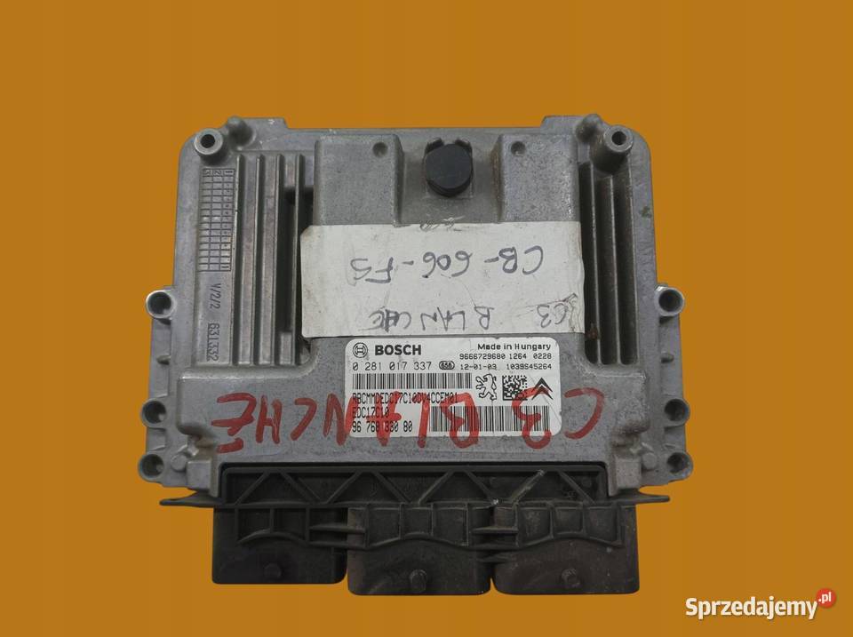 STEROWNIK SILNIKA 0281017337 9676833080 14 D osobowe