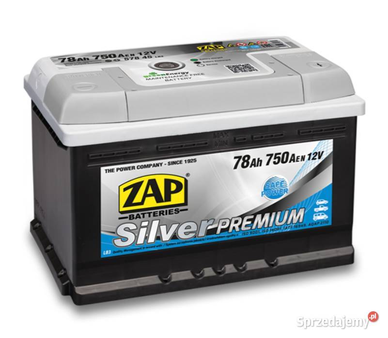 Akumulator 78Ah 750A Zap Silver Premium Akumulatory Kościerzyna