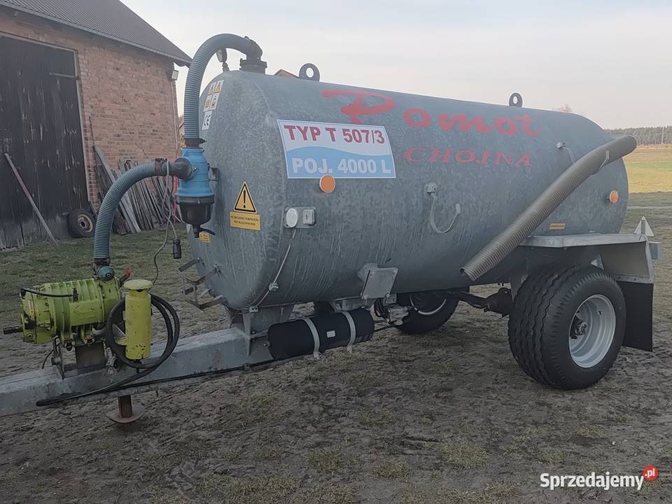 Beczkowóz Pomot Chojna 4000 l Beczka Wóz