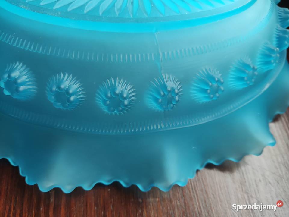 Davidson owalna szklana patera Blackberry Prunt Antyki Kraków sprzedam