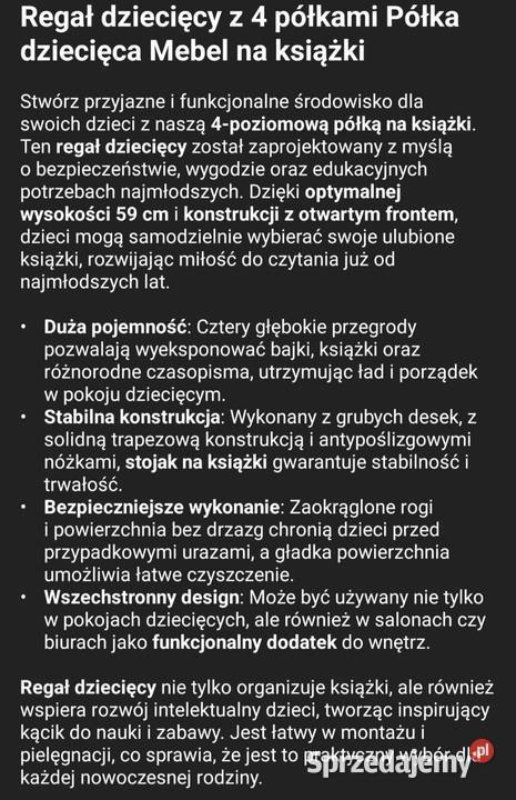 Poleczka na ksiazki dziecka mazowieckie