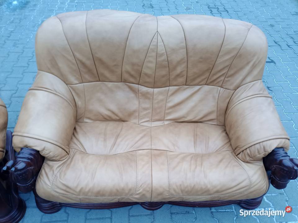 Komplet z Rzeźbami Głów Konia 321 i Ława KLER śląskie Kozy