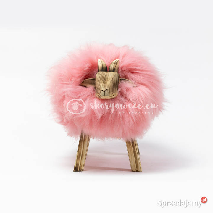 Krzesło baranek dekoracyjny cukierkowy róż małopolskie Szaflary