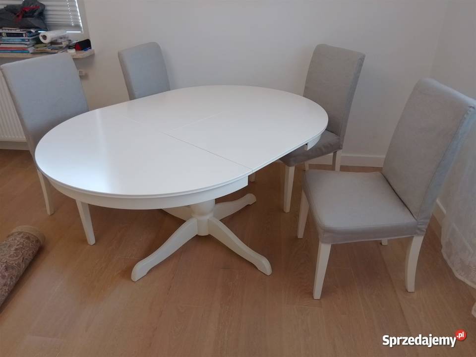 Stół IKEA Ingatorp rozkładany biały Super Warszawa