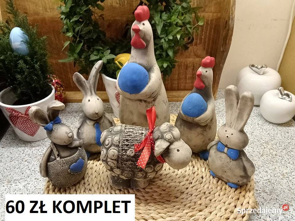 króliczek gipsowy zajączek wielkanocny królik Wielkanoc Wrocław