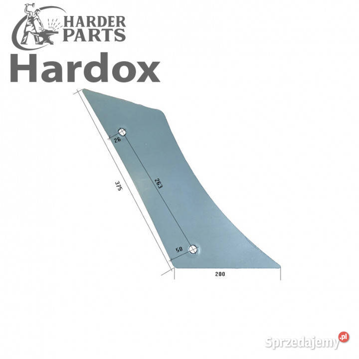 Pierś HARDOX 5084P części do pługa BUGNOT Suwałki
