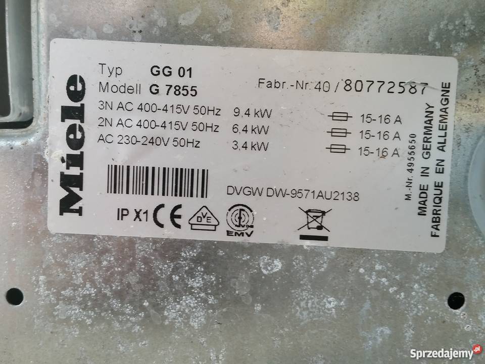 Zmywarka MIELE PROFESSIONAL G 7855 SUPER OKAZJA Zmywarki kujawsko-pomorskie Włocławek sprzedam