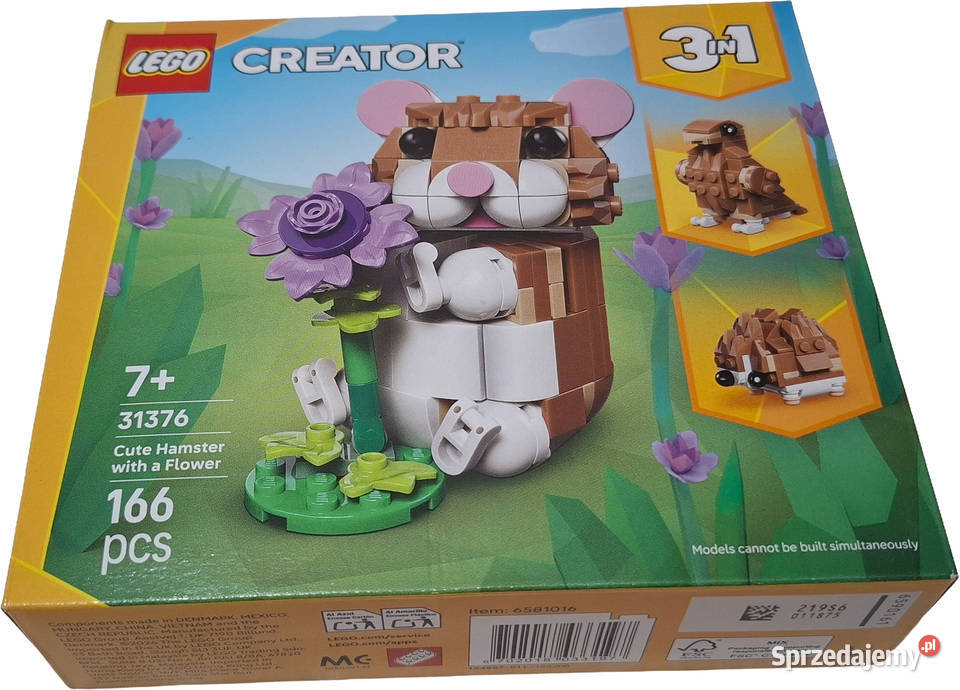 Klocki Lego Creator 3w1 Uroczy chomik z Lego