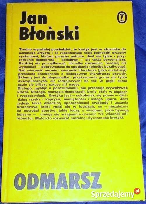 Odmarsz Jan Błoński