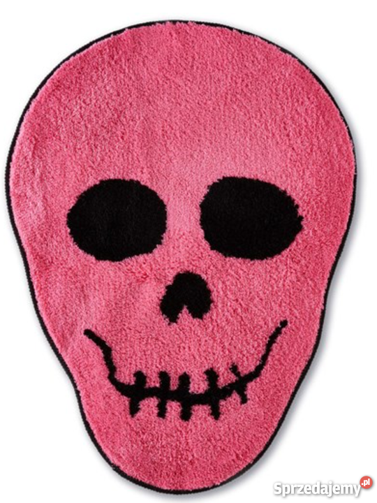 Czaszka różowa dywanik wycieraczka skull 15cm Tychy sprzedam