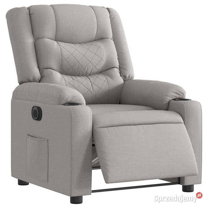 vidaXL Elektryczny fotel rozkładany Cloud Grey Warszawa