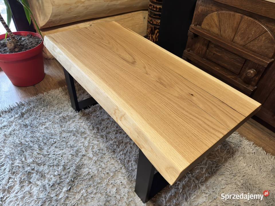 STOLIK KAWOWY DĘBOWY MONOLIT sprzedam