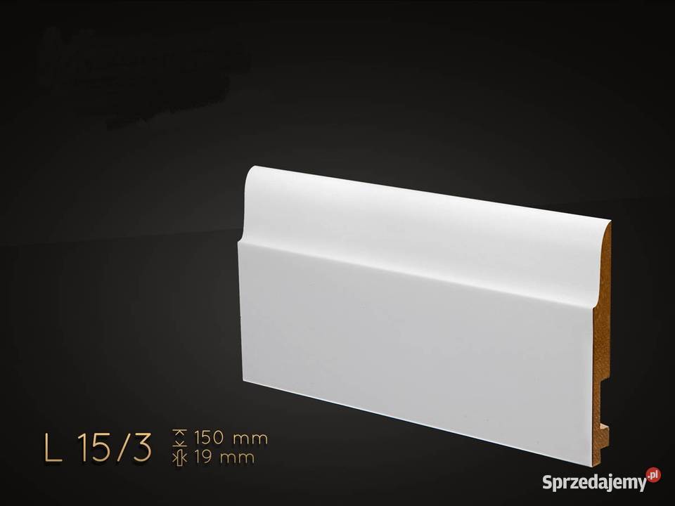 Listwa przypodłogowa MDF L153 lakierowana na