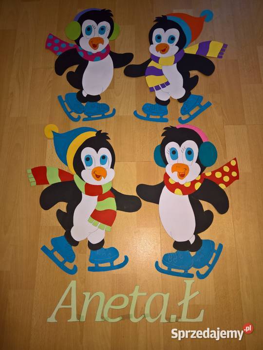 Dekoracje zimowe z brystolu dwustronne mazowieckie Garwolin