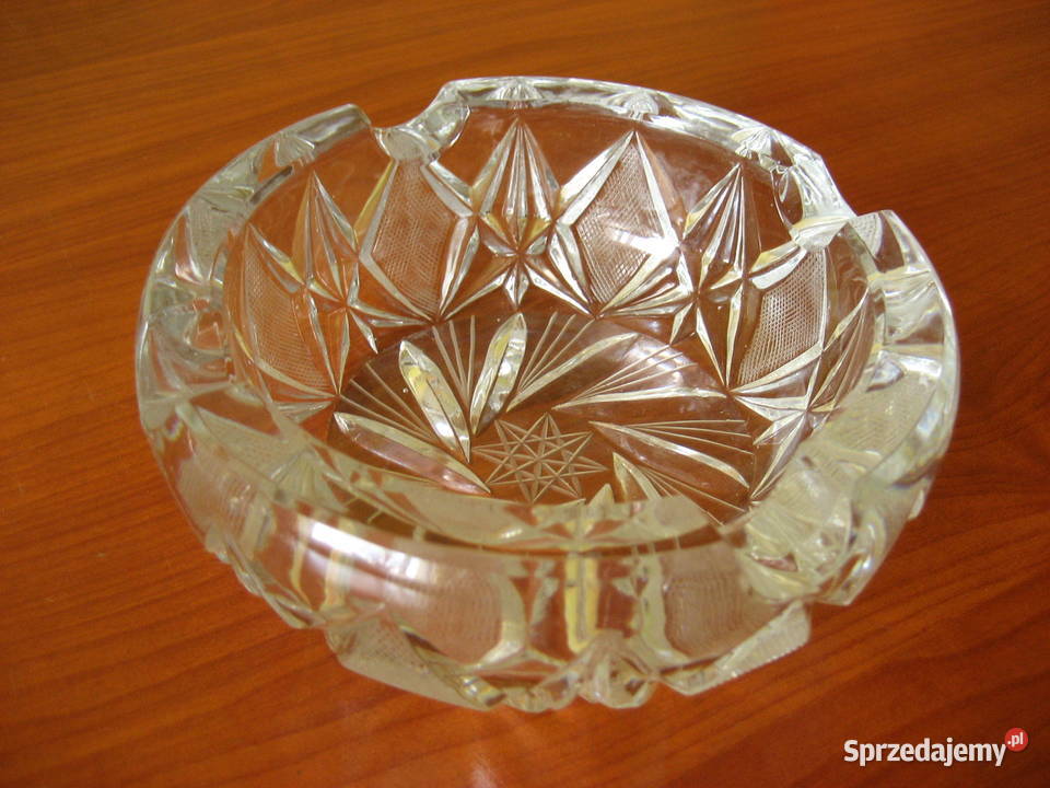 Kryształowa popielniczka Kryształ PRL Elegancka Kielce sprzedam