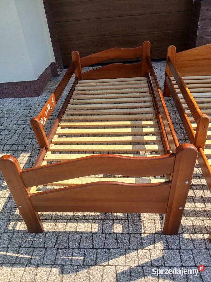 Łóżka drewniane młodzieżowe używane 210x96 Adamów