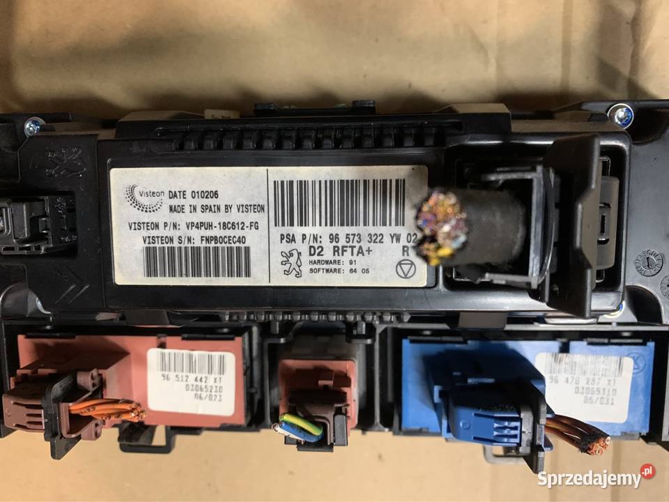 96573322YW Panel nawiewu klimatyzacji Peugeot Szczecin