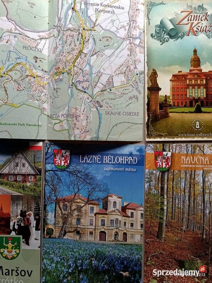 Foldery i mapki turystyczne z Karkonoszy i Wronki